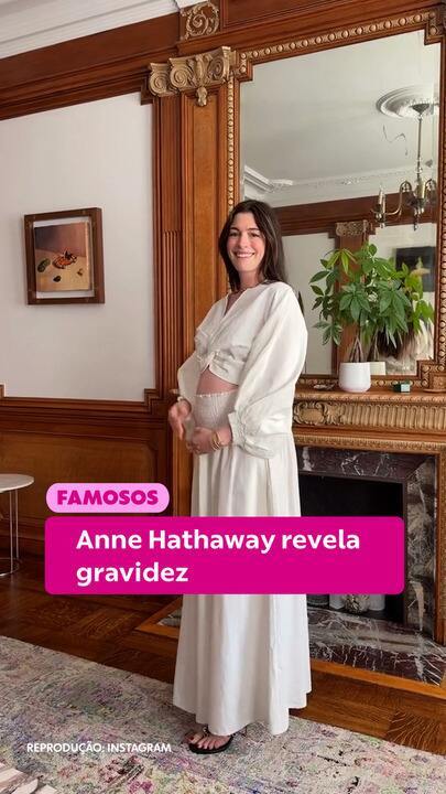 Anne Hathaway grávida: a atriz anuncia 3º filho