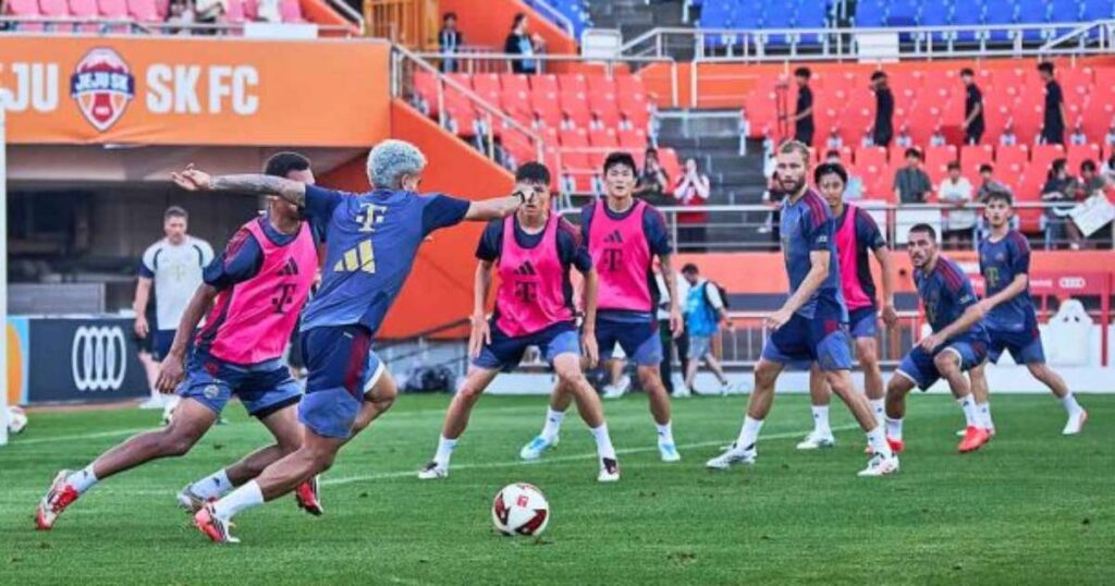 Os bastidores de Jeju SK x Bayern de Munique