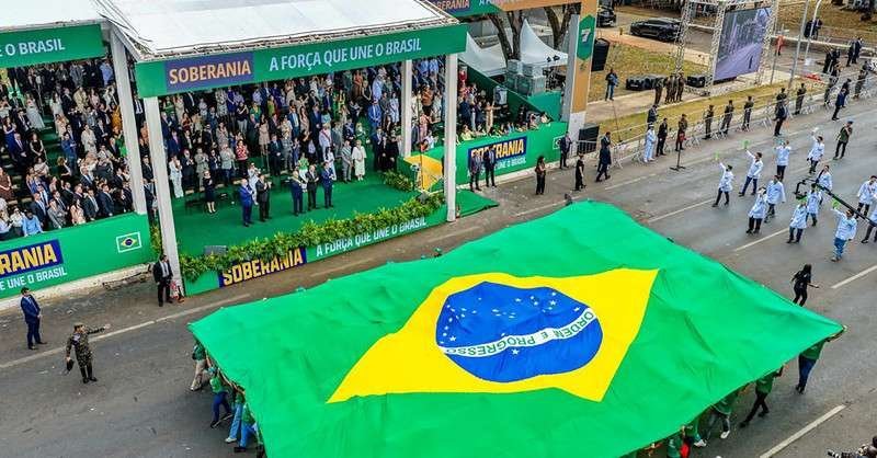 Bastidores do desfile de 7 de setembro em Brasília