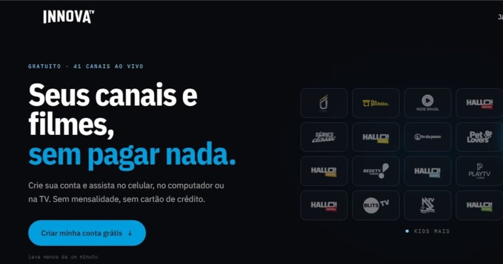 Innova TV traz canais ao vivo e streaming gratuito